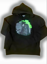 Load image into Gallery viewer, Black “PACKED WITH LOVE” Hoodie
